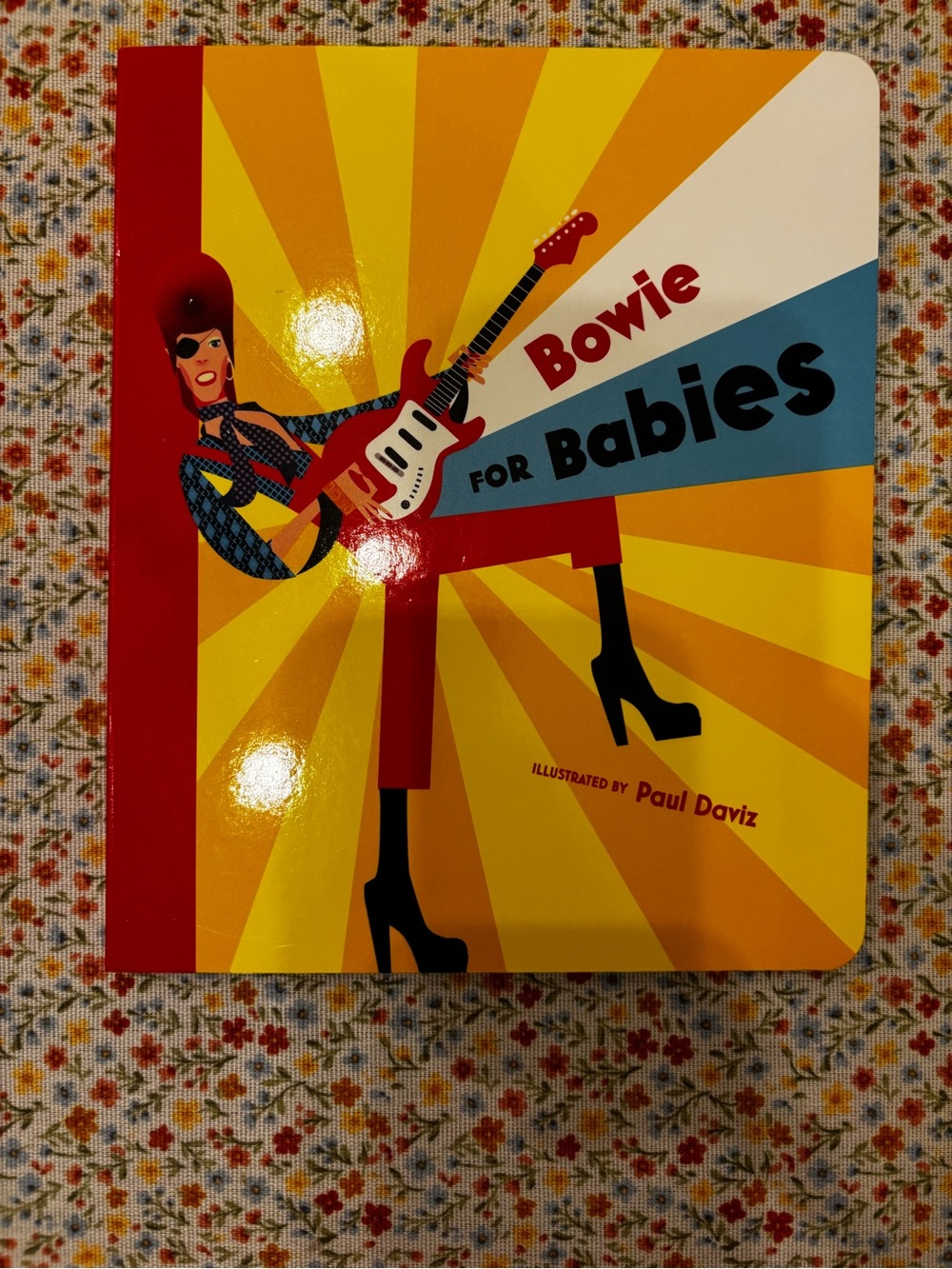 Bowie for Babies Illustrated Board Book - Bright Yellow & Red Cover